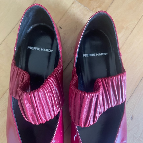 Pierre Hardy Red Patent & Napa Leather Flat - Picture 3 of 3